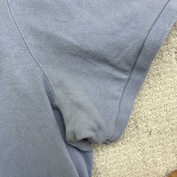 Polo Ralph Lauren Custom Slim Fit Mesh Baby Blue Cotton Polo Shirt Men XXL Read - Picture 10 of 16